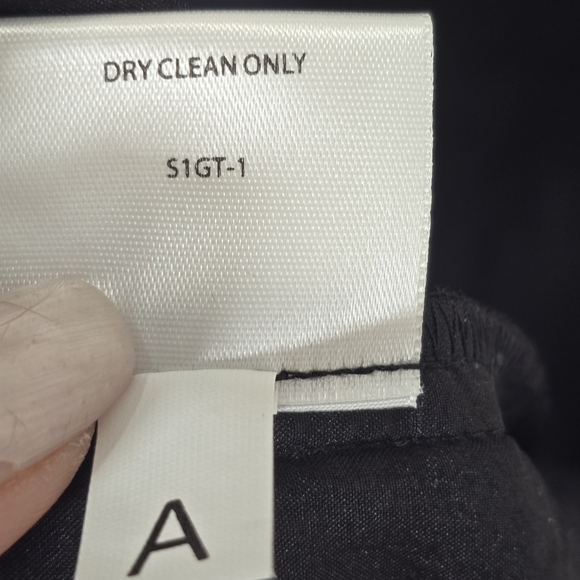 Eileen Fisher 100% Silk Dress Size L Sheer Georgette Tiered Layered Shift Black‎ - Picture 10 of 10